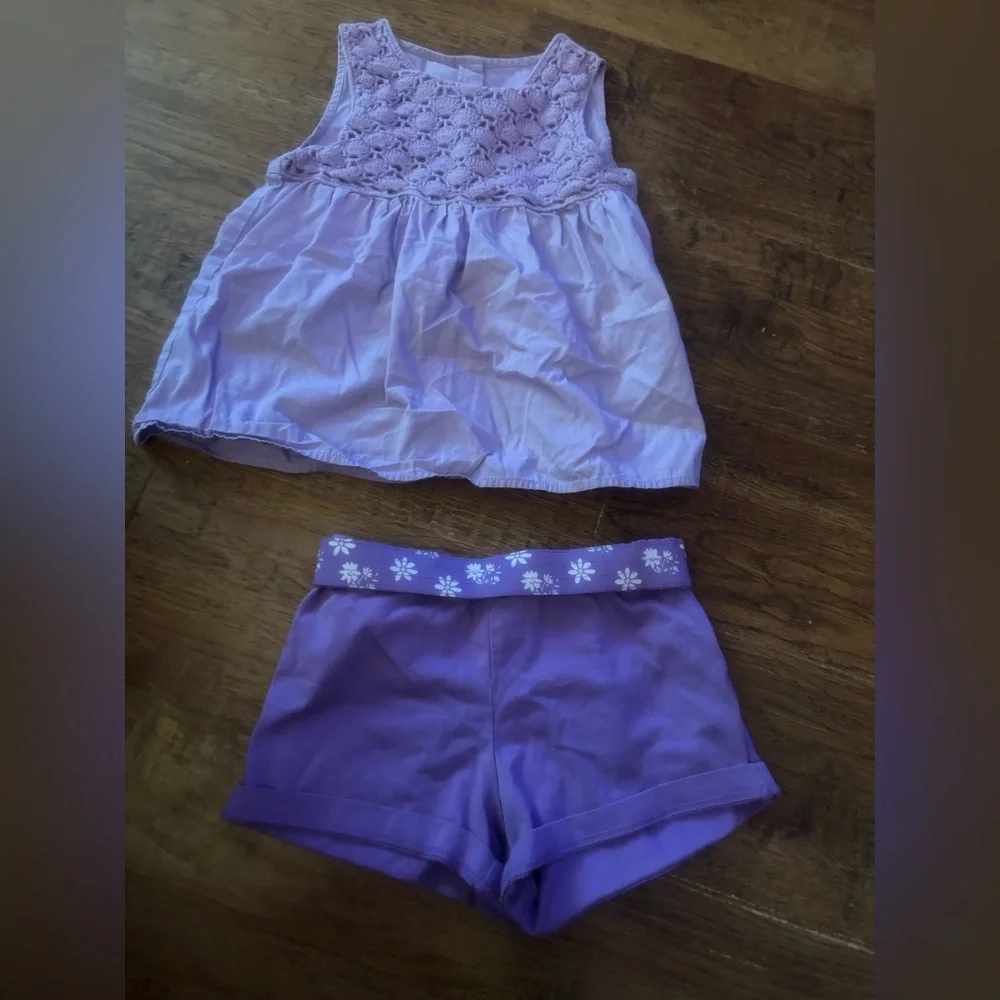 Girls play clothes 6 Gymboree purple